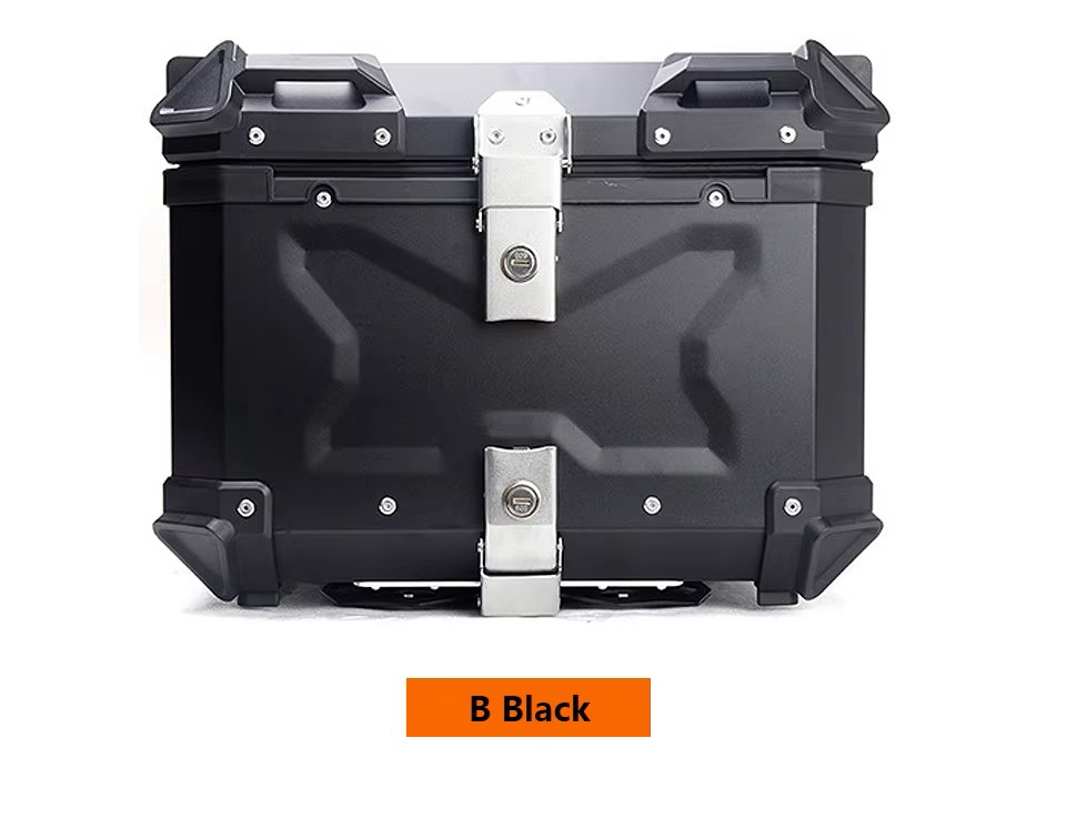 Aluminum Trunk 55L Motorcycle Top Case Waterproof Luggage Storage Tour Tail Box