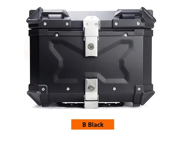 Aluminum Trunk 55L Motorcycle Top Case Waterproof Luggage Storage Tour Tail Box