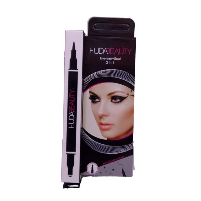 2in1 Black Liquid Eyeliner Stamp,Star Stamp Eyeliner Makeup,Double-Side Waterproof Eyeliner Pen,Long-lasting Smudge-proof Tattoo Tools,Black EyeLiner Makeup view 4