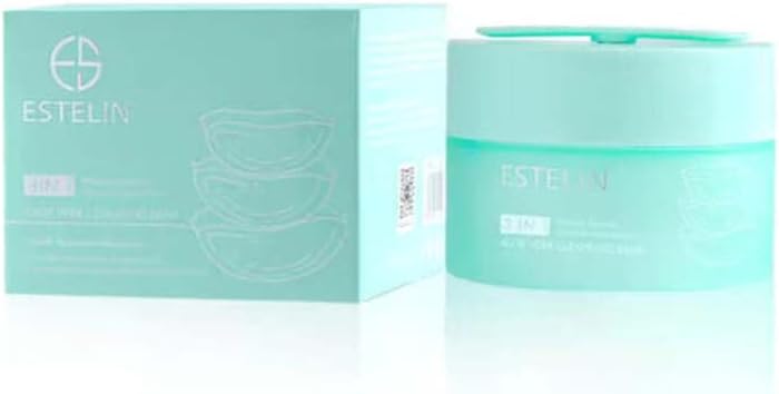 ESTELIN 3-In-1 makeup remover,cleanser, face mask-Aloe Vera Soothing and Moisturizing Cleansing Balm