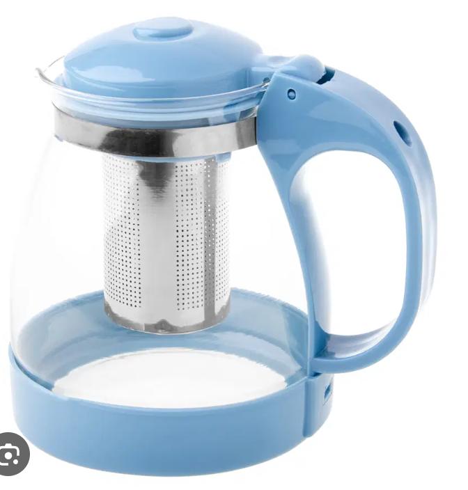 High temperature resistant borosilicate glass infusion tea pot with Stainless steel strainer .Capacity 2000ml.