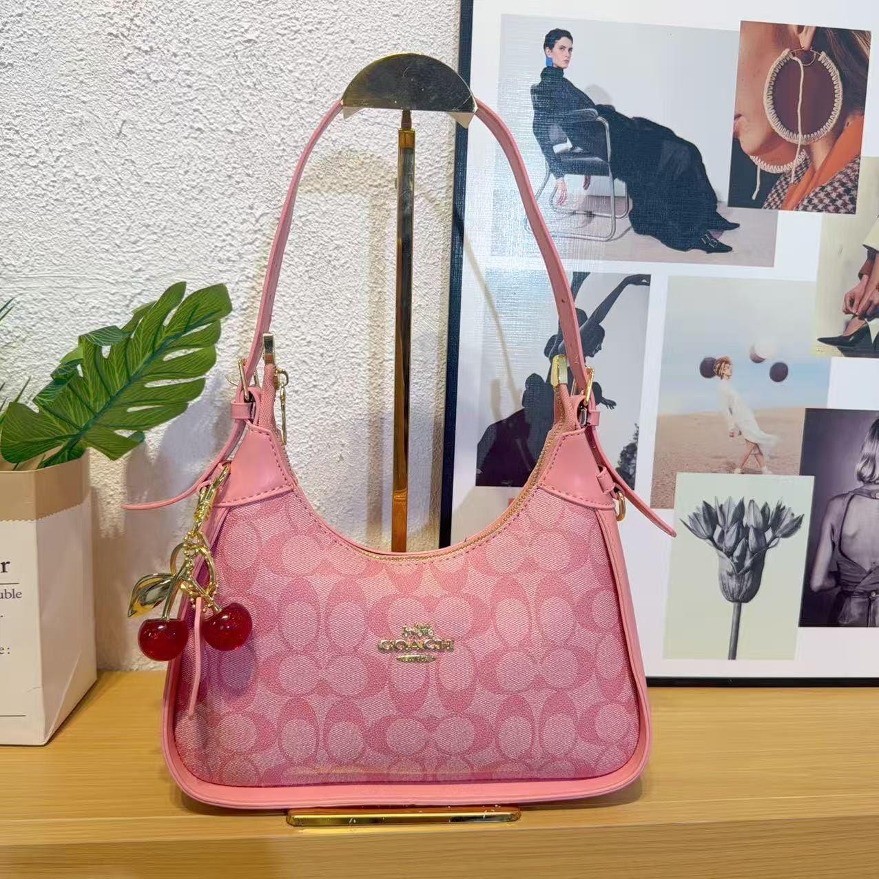 Women’s Trendy Casual Shoulder Bag Fashion Ladies Coach Handbag Stylish Everyday Purse Versatile Shoulder Crossbody Bag for Shopping Travel Office and Daily Wear