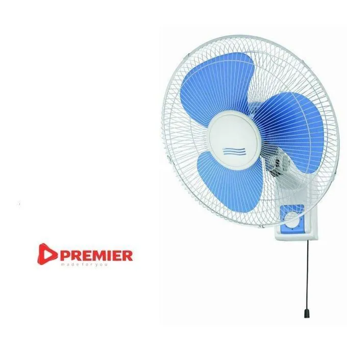 Premier 3-Speed Powerful Wall Fan/Wall Mounted Fans 16-Inches Size