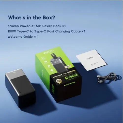 Oraimo PowerJet 50000mAh 85W Ultra Fast Charging Power Bank