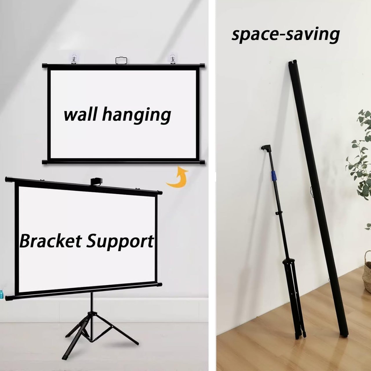 Tripod 80 Inches Display Size Projector Screen