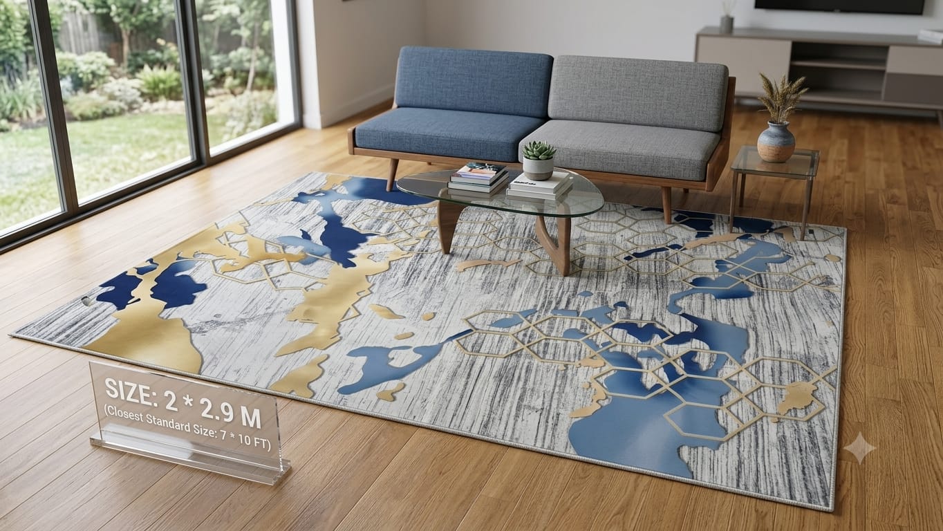 7×10 ft Woven 3D Carpet. Perfectly balancing modern artistry with everyday functionality, this large-format area rug 7×10 ft Woven 3D Carpet. Perfectly balancing modern artistry with everyday function
