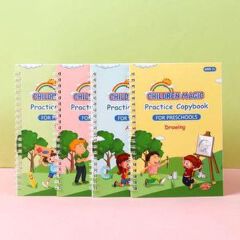 Children Magic practice copybook for kids - Comes with pen and pen refills.