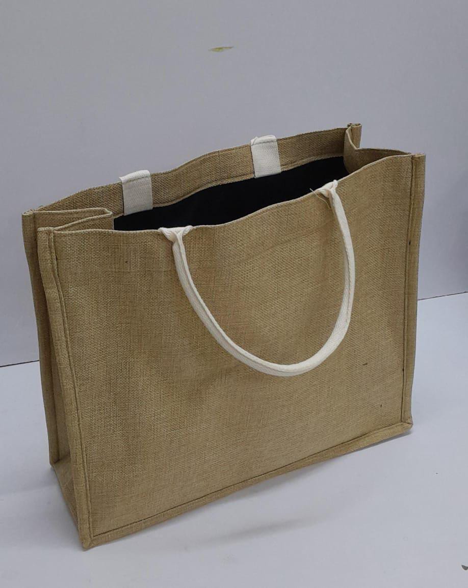 High Quality Linen Reusable Shopping Jute Bags - Eco-Friendly Burlap Grocery Tote Bags for Market Shopping, Gift Packing, Daily Carry, Travel and Storage