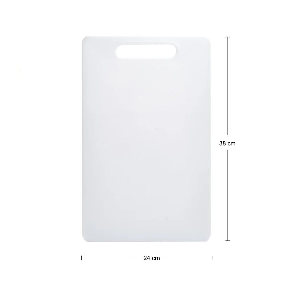 Food Grade White Reversible Non-Porous Cutting Board – Raw Meat Pork Ribs Kitchen Cut Tool Plastic Thick Chopping Board for Home Cooking