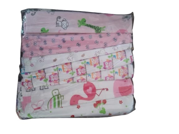 4-Pack 6 pack Premium Cotton Flannel Baby Shawls - Ultra Soft Newborn Receiving Blankets & Swaddle Set