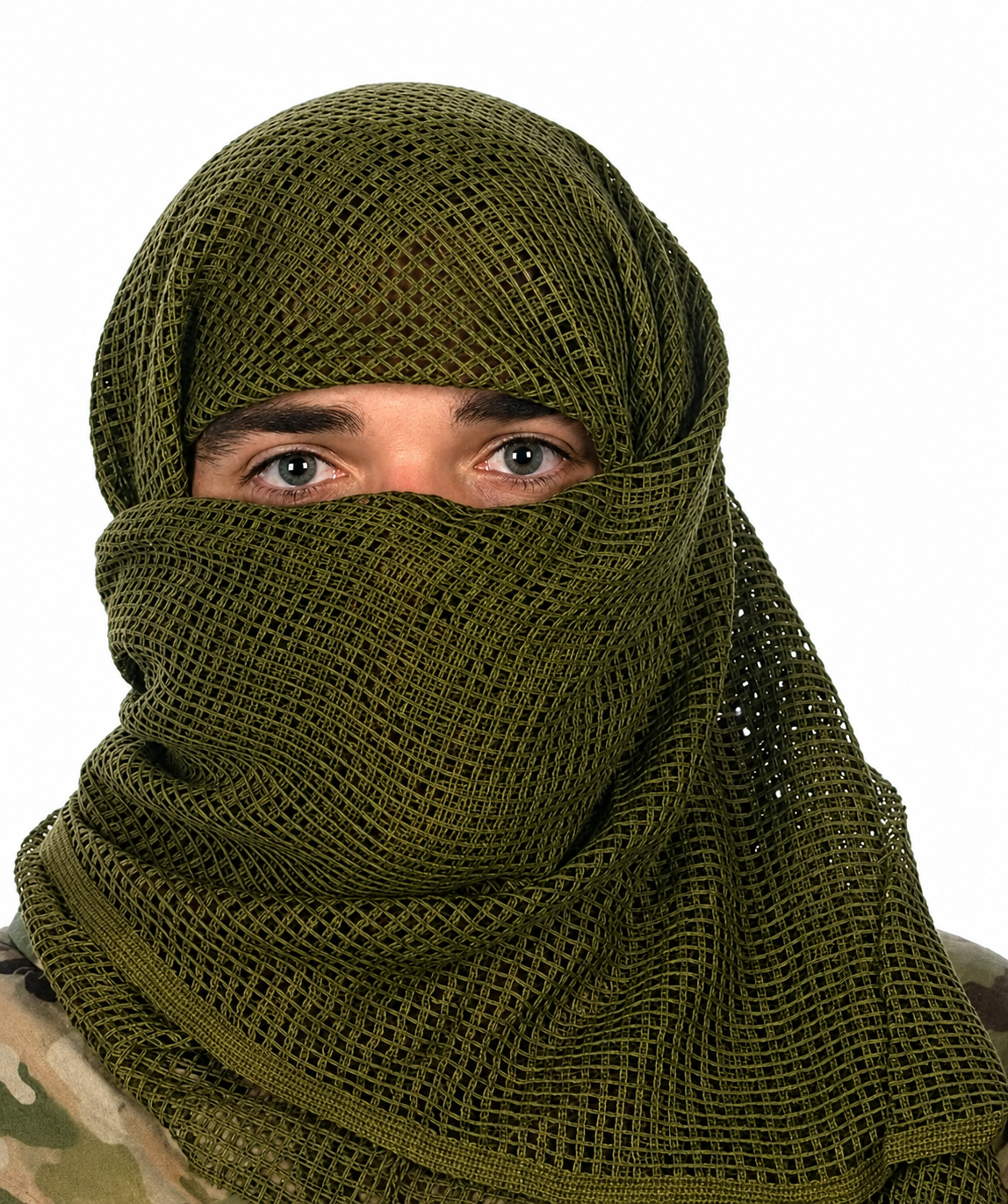 Tactical Mesh Scarf/Military Mesh Green