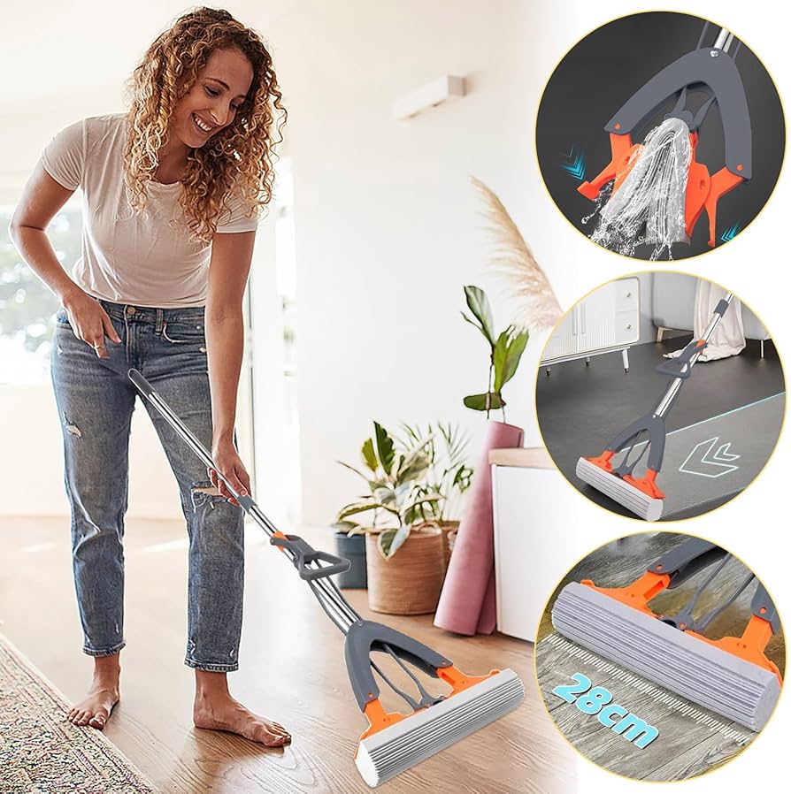 ✨ Premium Heavy-Duty Mop Squeezer Bucket | High-Performance Industrial Cleaning System | Unique & Classy Home Floor Care Resource ✅