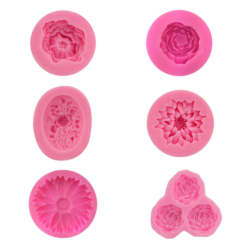 Rose Series Silicone Fondant Mold – DIY Baking & Cake Decorating Tools for Kitchen