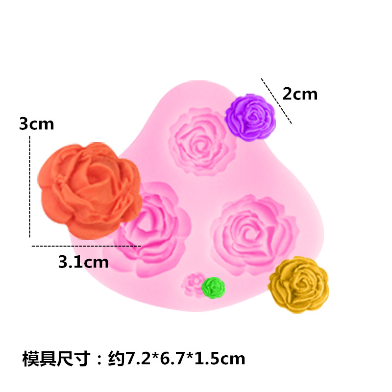 DIY Flower Silicone Molds for Soap Making, Candle Resin Plaster Craft - Food Grade Liquid Silicone Molds for Soap, Candle, Cake Decorating