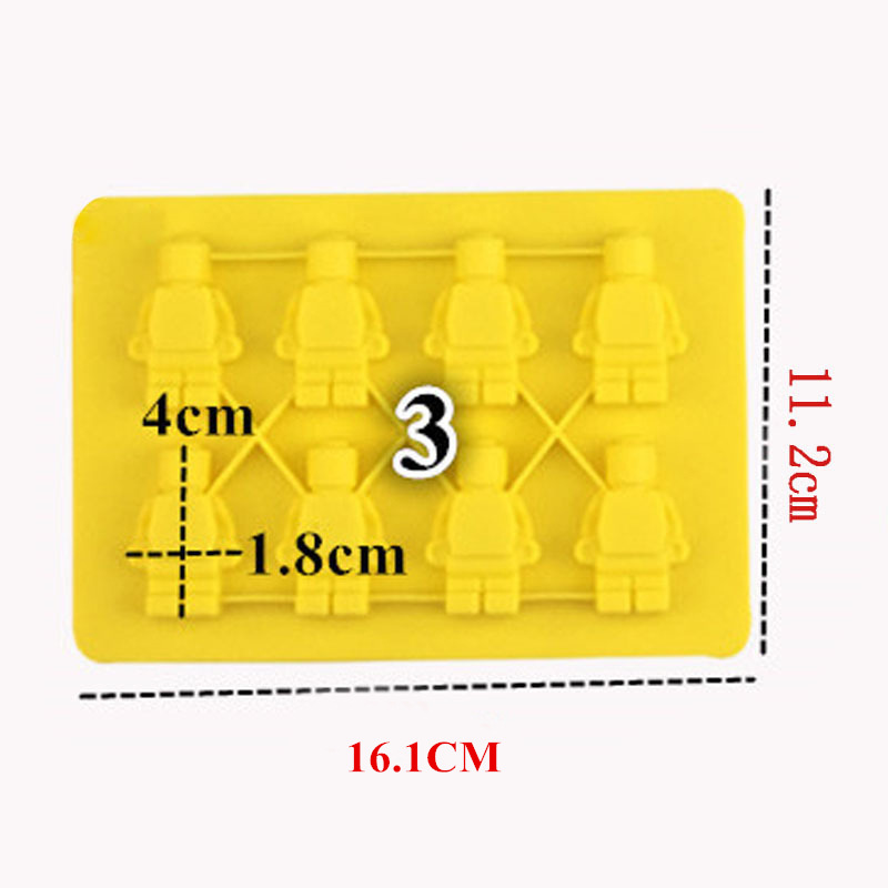 Robot Silicone Mold Ice Cube Tray, Food Grade DIY Baking Mould for Chocolate, Fondant, Cake Decorating & Candy Making (New Style