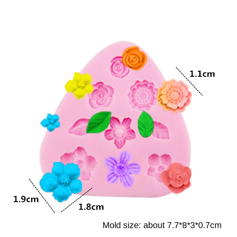 DIY Flower Silicone Molds for Soap Making, Candle Resin Plaster Craft - Food Grade Liquid Silicone Molds for Soap, Candle, Cake Decorating