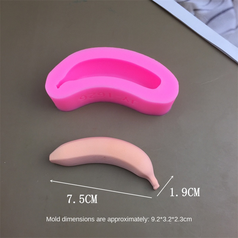 3D Banana Silicone Mold, "Bunch of Bananas" Design Food Grade Mould for Making Mousse, Jelly, Pudding, Agar Agar & Chocolate Desserts