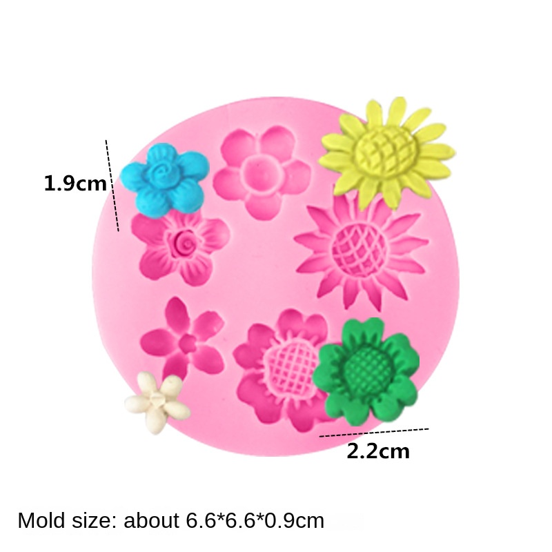 DIY Flower Silicone Molds for Soap Making, Candle Resin Plaster Craft - Food Grade Liquid Silicone Molds for Soap, Candle, Cake Decorating
