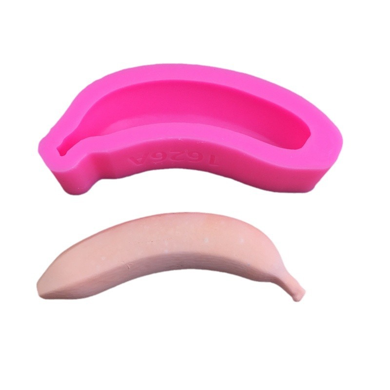 3D Banana Silicone Mold, "Bunch of Bananas" Design Food Grade Mould for Making Mousse, Jelly, Pudding, Agar Agar & Chocolate Desserts