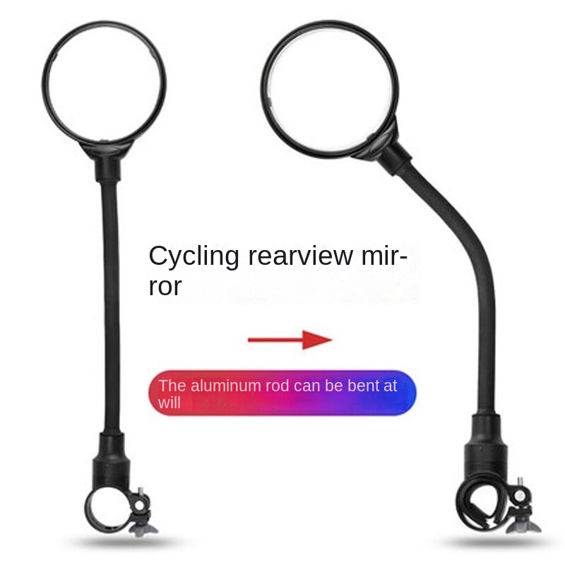 Universal Bike Mirror, Adjustable 360° Rotatable Rear View Mirror, Convex Safety Mirror for Mountain Bike, E-Bike, Tricycle & Scooter, Wide Angle Cycling Accessories