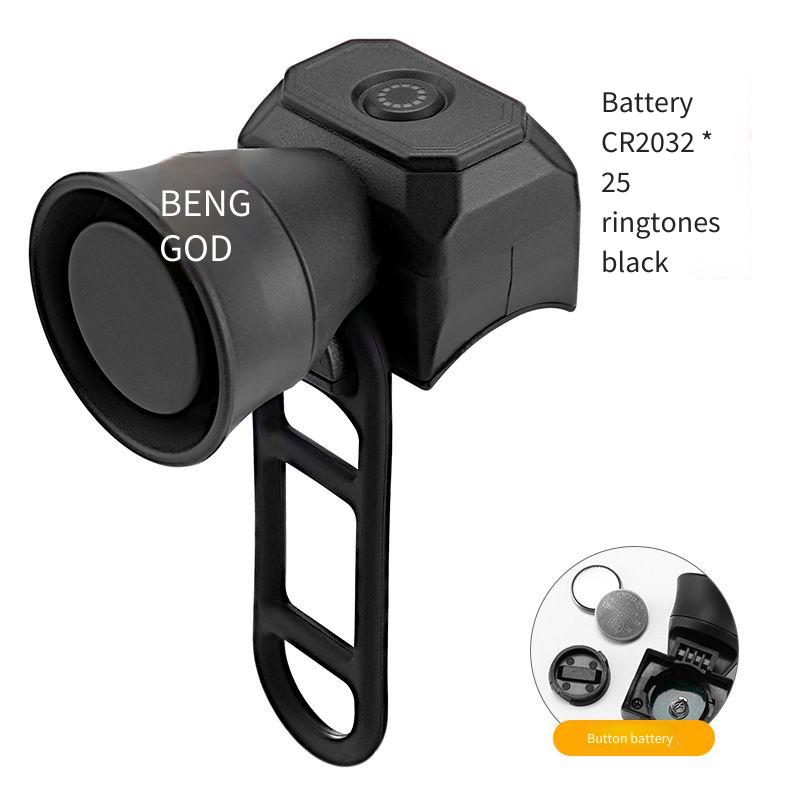 Bike Horn, IPX4 Waterproof Electronic Bicycle Bell, 120dB Loud Mini Cycling Horn, Adjustable Volume Safety Alarm for Mountain Road Bikes & E-bikes