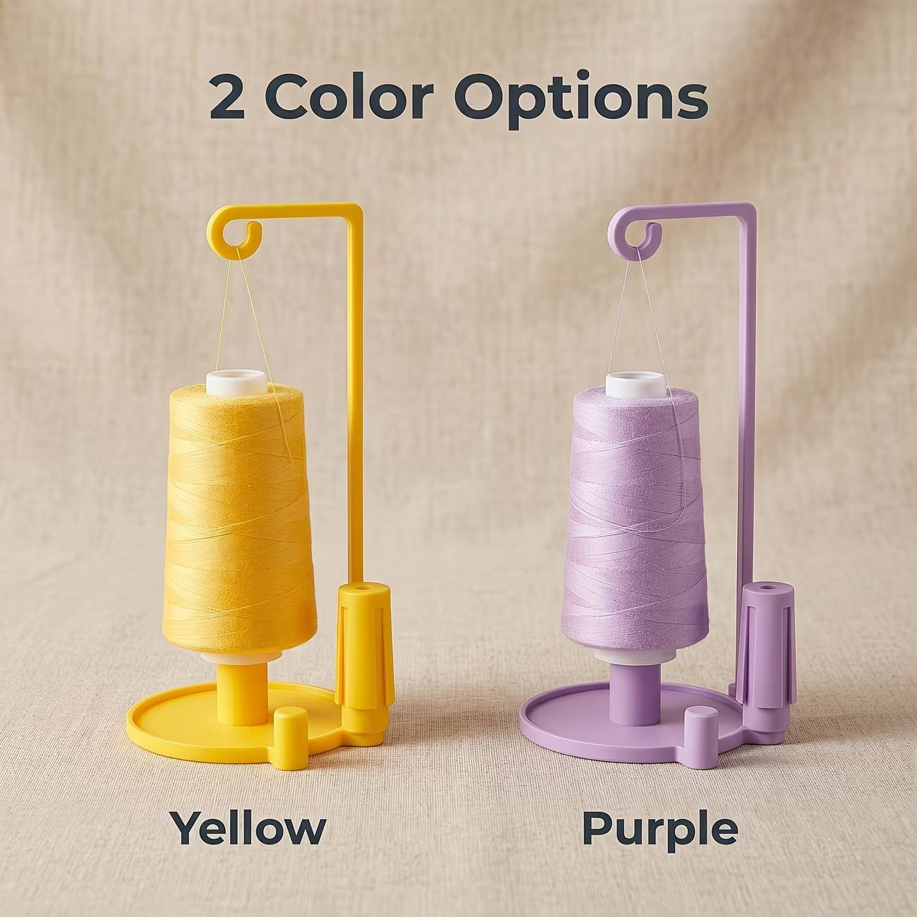 Sewing Machine Single Cone Thread Stand, Auxiliary Spool Holder with Stable Base for Home & Industrial Sewing Machines, Thread Rack Organizer Accessories