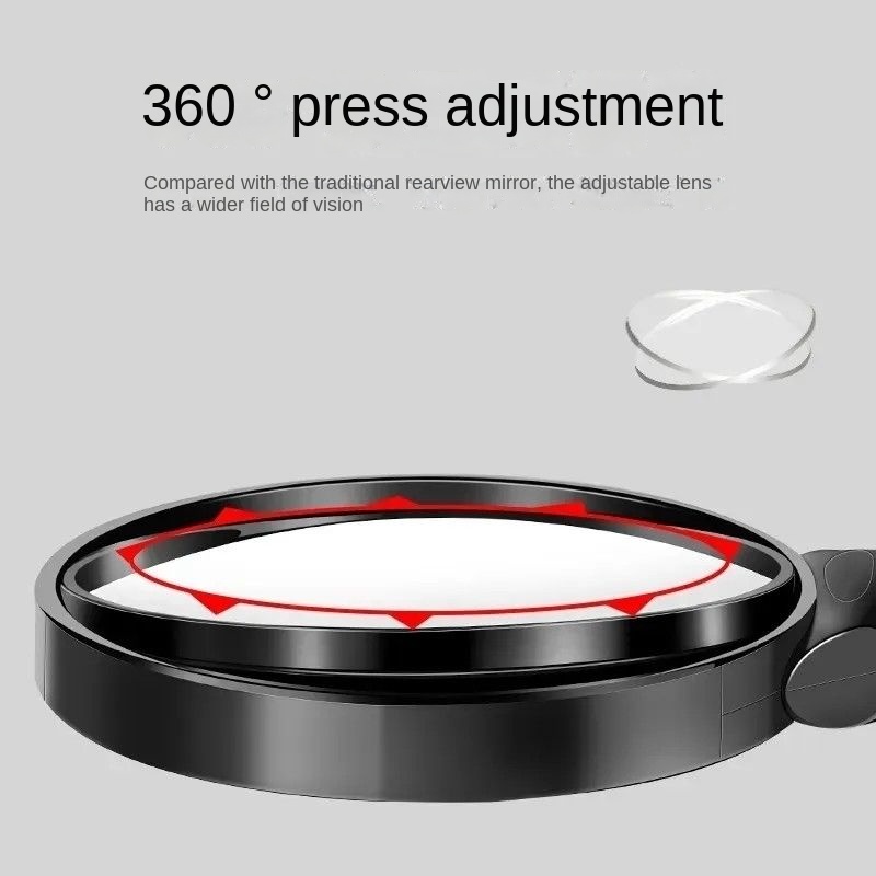 Universal Bike Mirror, Adjustable 360° Rotatable Rear View Mirror, Convex Safety Mirror for Mountain Bike, E-Bike, Tricycle & Scooter, Wide Angle Cycling Accessories