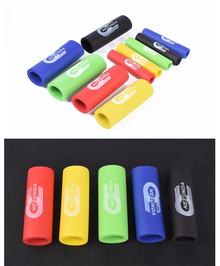 Motorcycle Grip Covers, Non-Slip Sponge Handlebar Sleeves, Heat Insulated Throttle Grips for Electric Scooter & E-bike, Shock Absorbing Handle Covers with Brake Lever Covers