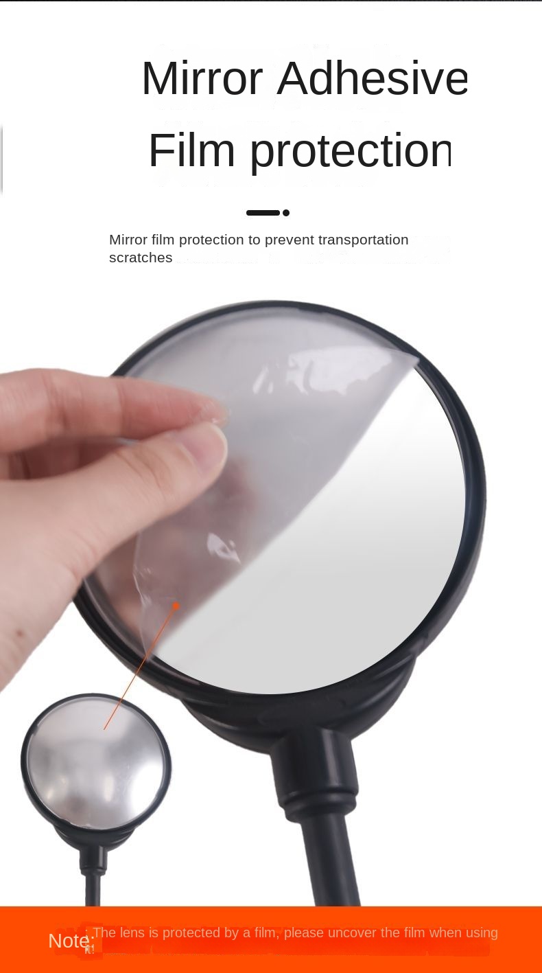 Universal Bike Mirror, Adjustable 360° Rotatable Rear View Mirror, Convex Safety Mirror for Mountain Bike, E-Bike, Tricycle & Scooter, Wide Angle Cycling Accessories