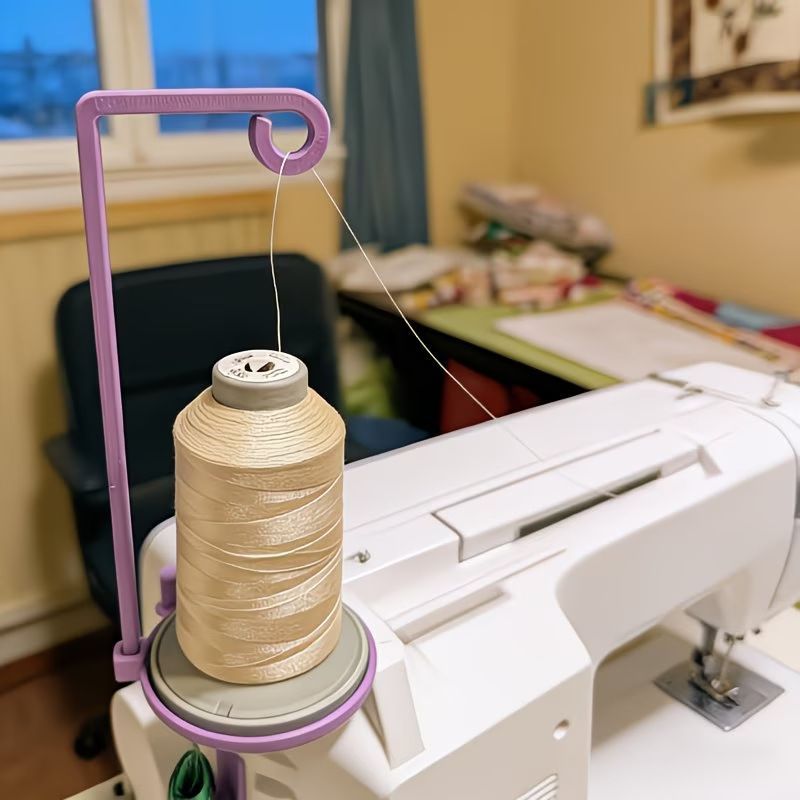 Sewing Machine Single Cone Thread Stand, Auxiliary Spool Holder with Stable Base for Home & Industrial Sewing Machines, Thread Rack Organizer Accessories