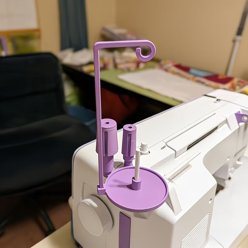 Sewing Machine Single Cone Thread Stand, Auxiliary Spool Holder with Stable Base for Home & Industrial Sewing Machines, Thread Rack Organizer Accessories