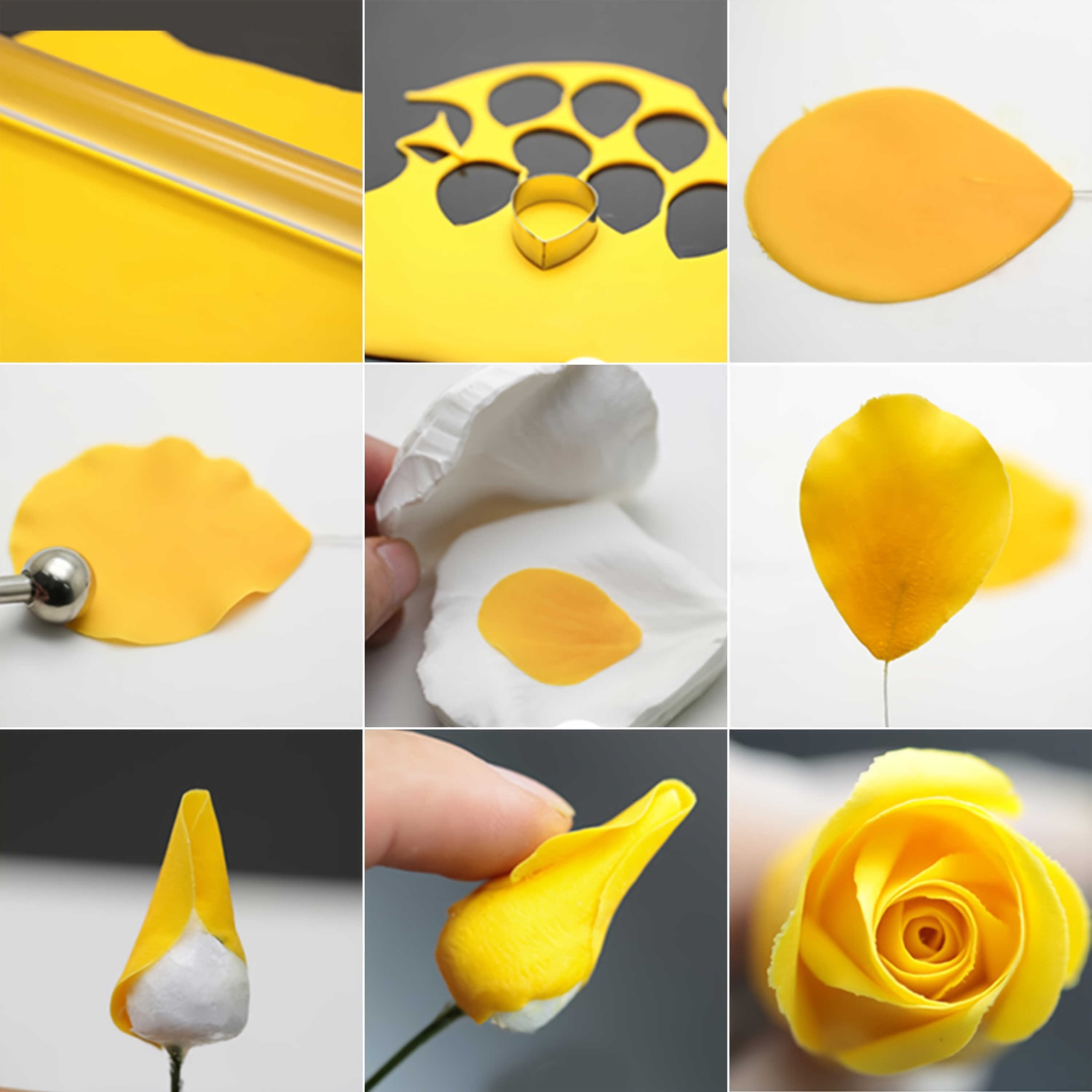 5pcs Stainless Steel Petal Cake Mold Set - Peony Petals/Rose Petals, Perfect for , Gum Paste, and Crafts | Elegant Cake Decorating Petal Molds, Easy-to-Use Baking Tool Set
