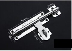 4 /6 /8INCH Stainless Steel Door Latch Sliding Lock Bolt Latch Hasp Staple Gate Safety Lock Security Door Bolt Window Catch Lock