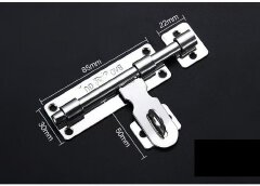 4 /6 /8INCH Stainless Steel Door Latch Sliding Lock Bolt Latch Hasp Staple Gate Safety Lock Security Door Bolt Window Catch Lock