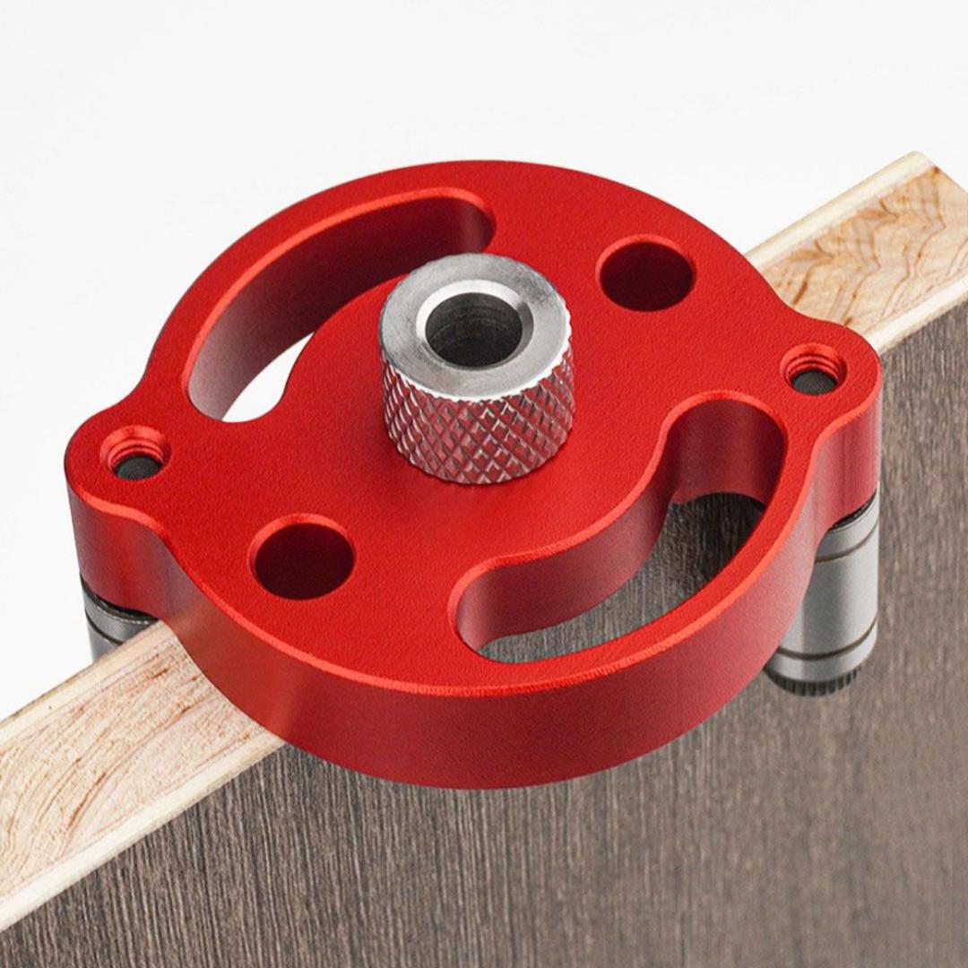 Woodworking Vertical Drilling Guide & Dowel Jig – 3-10mm Hole Saw, 3-in-1 Doweling Locator for Panel Joints