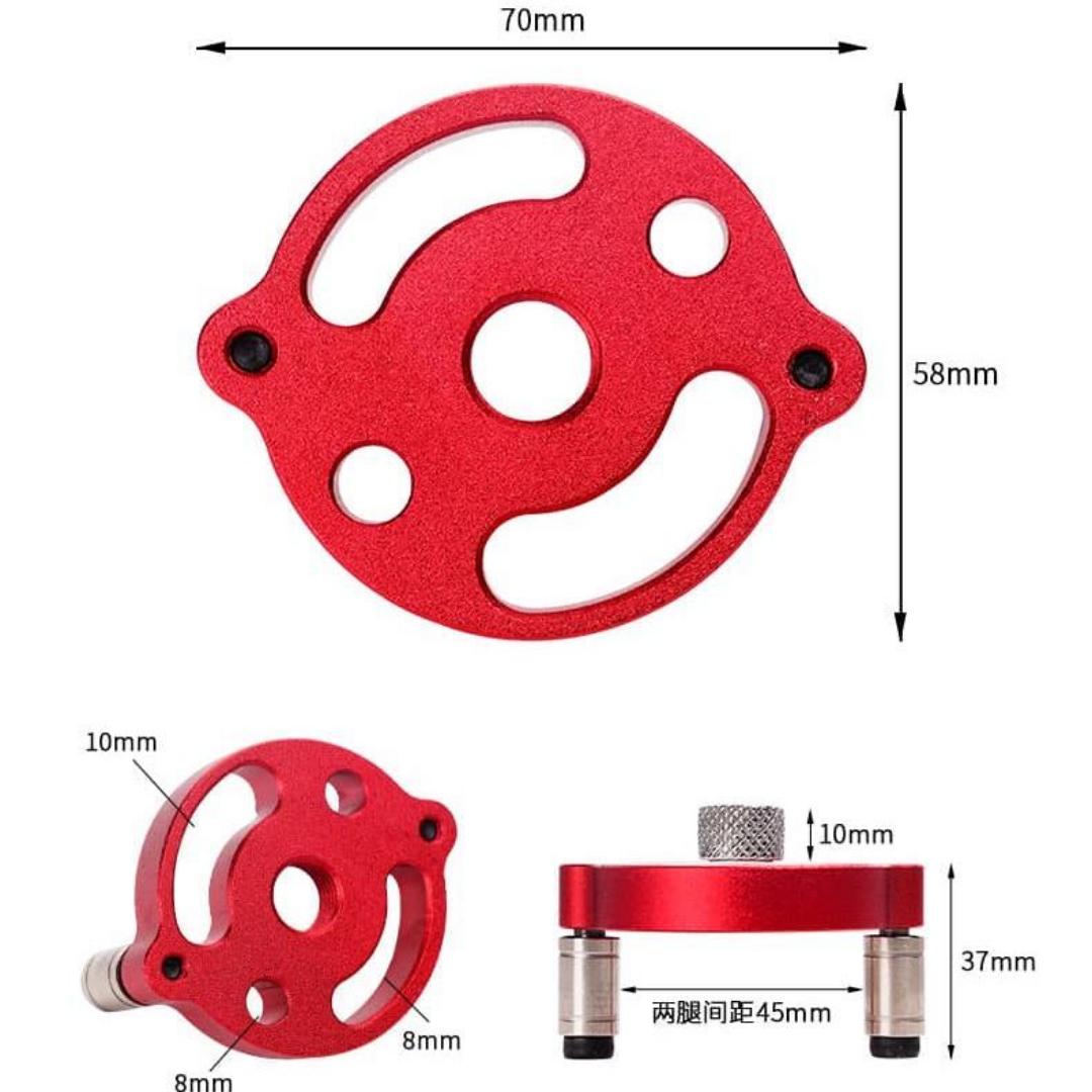 Woodworking Vertical Drilling Guide & Dowel Jig – 3-10mm Hole Saw, 3-in-1 Doweling Locator for Panel Joints