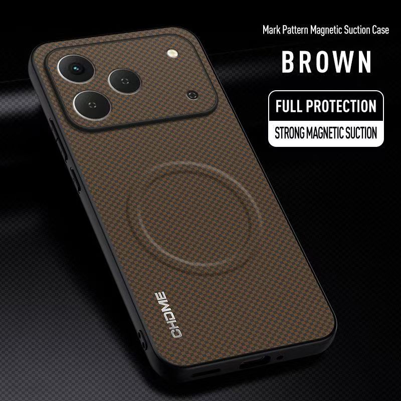 Luxury Business Phone Case for Tecno Spark 50 4G, Magnetic Leather All-inclusive Back Cover