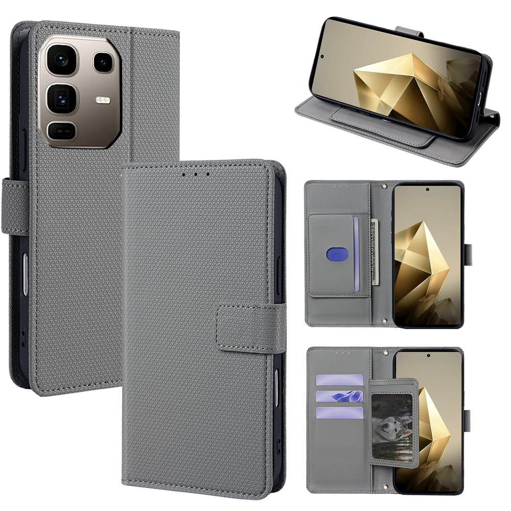 Flip Cover for Infinix Note 50 Pro+/Plus 5G PU Leather Phone Case Durable Wallet Magnetic Flip Leather Cover