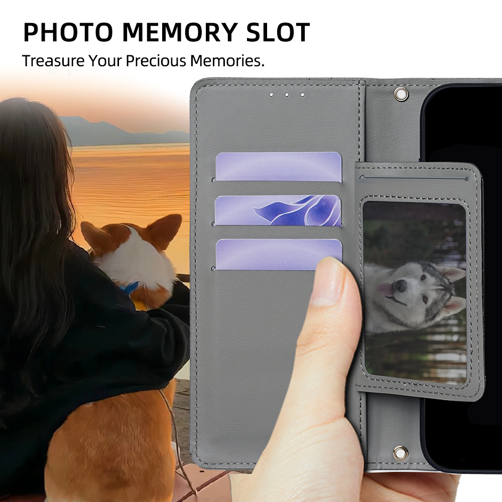 Flip Cover for Tecno Spark 40 4G PU Leather Phone Case Durable Wallet Magnetic Flip Leather Cover