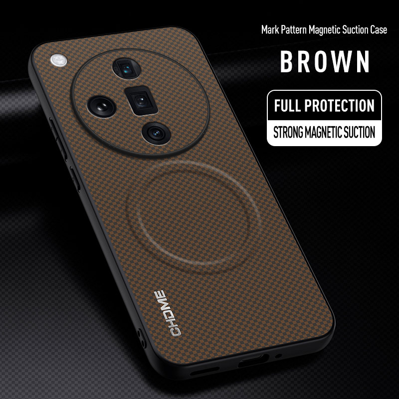Luxury Business Phone Case for OPPO Find X7 5G, Magnetic Leather All-inclusive Back Cover