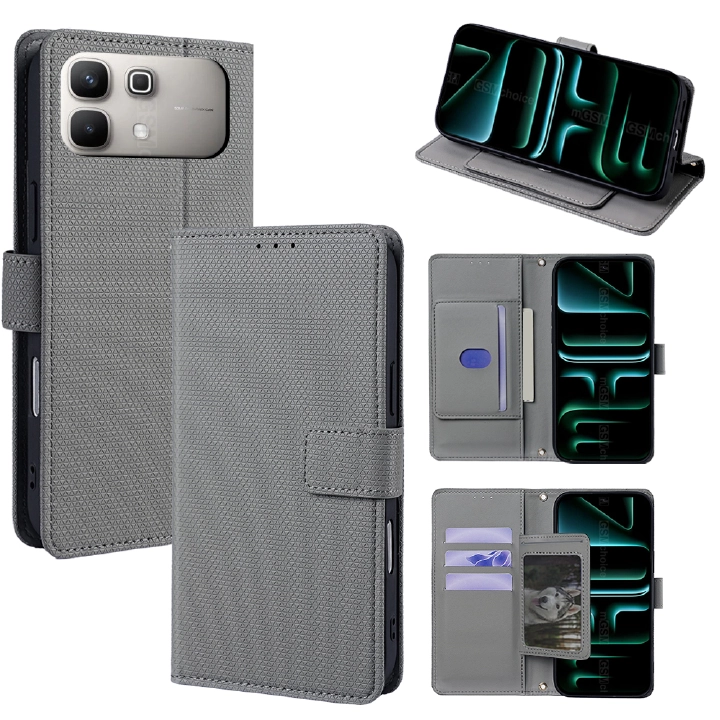 Flip Cover for Infinix Note 60 Pro 5G PU Leather Phone Case Durable Wallet Magnetic Flip Leather Cover