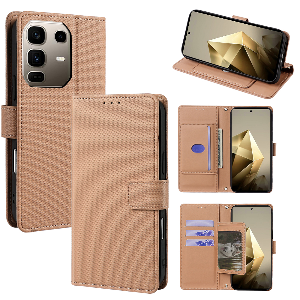 Flip Cover for Infinix Note 50 Pro+/Plus 5G PU Leather Phone Case Durable Wallet Magnetic Flip Leather Cover