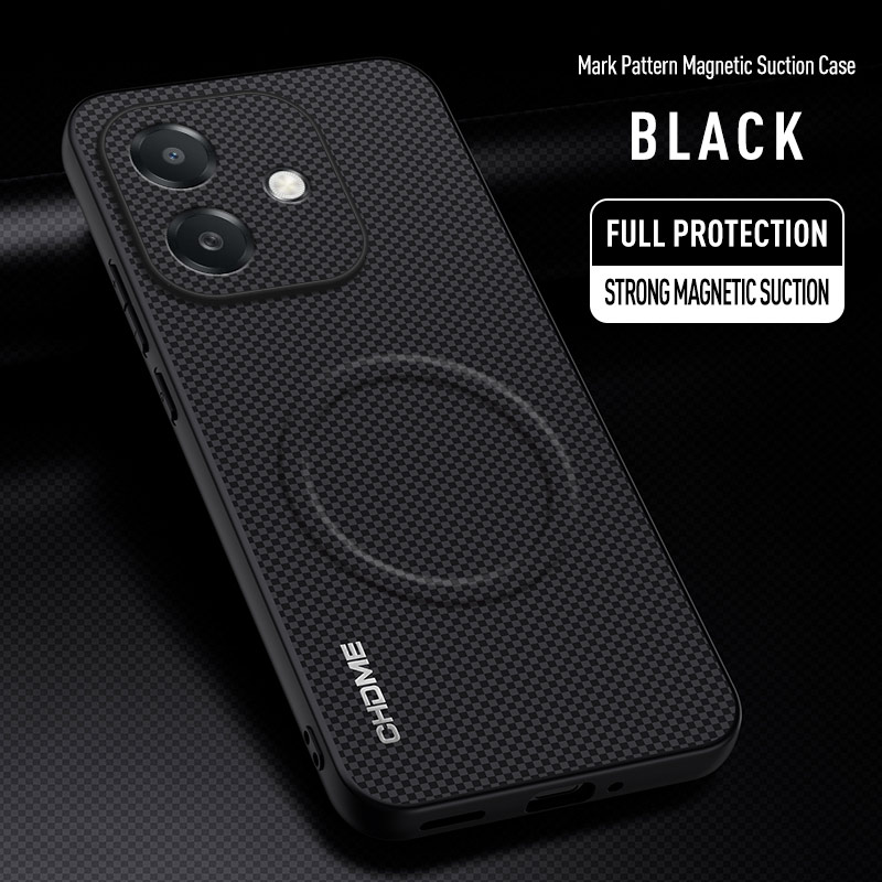 Luxury Business Phone Case for OPPO A3X, Magnetic Leather All-inclusive Back Cover