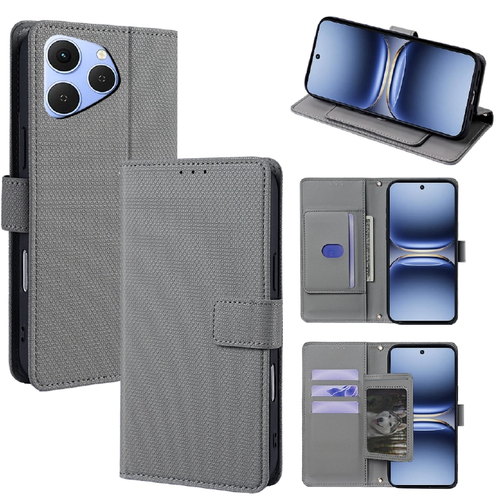 Flip Cover for Tecno Spark 40 4G PU Leather Phone Case Durable Wallet Magnetic Flip Leather Cover