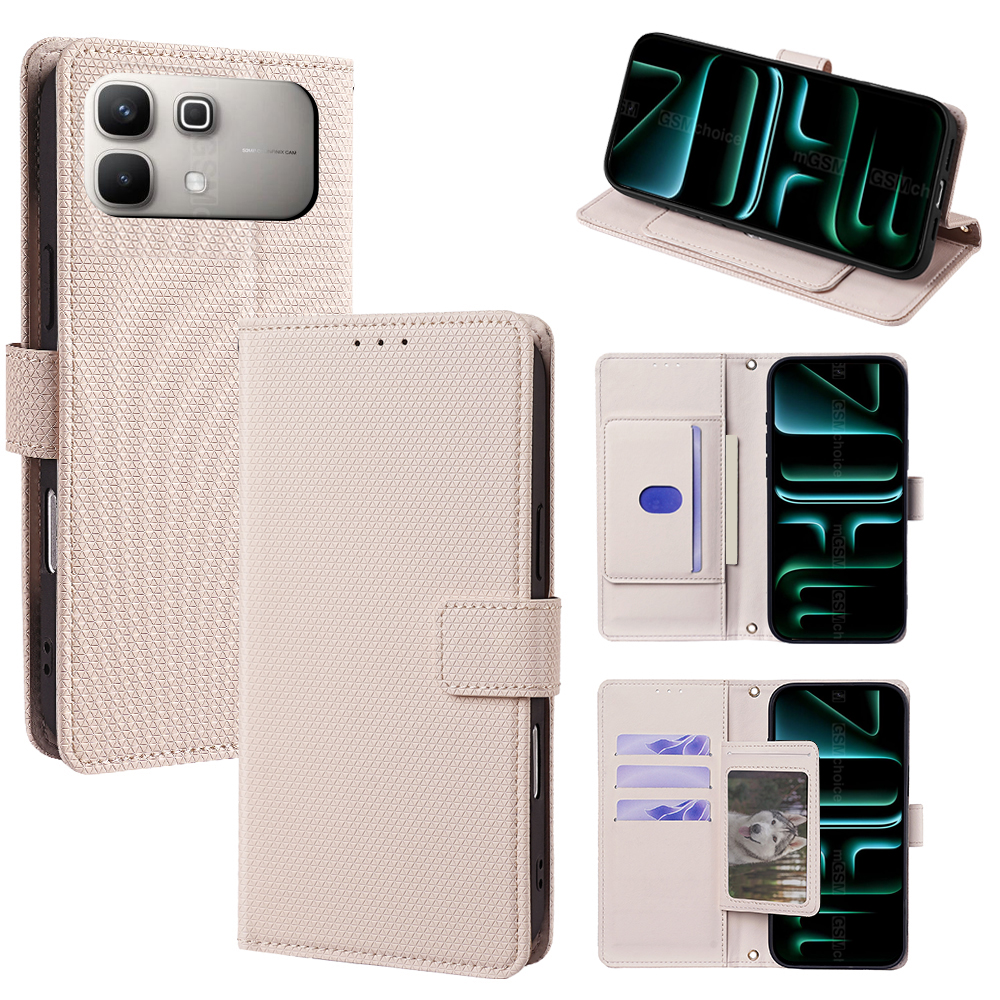 Flip Cover for Infinix Note 60 Pro 5G PU Leather Phone Case Durable Wallet Magnetic Flip Leather Cover