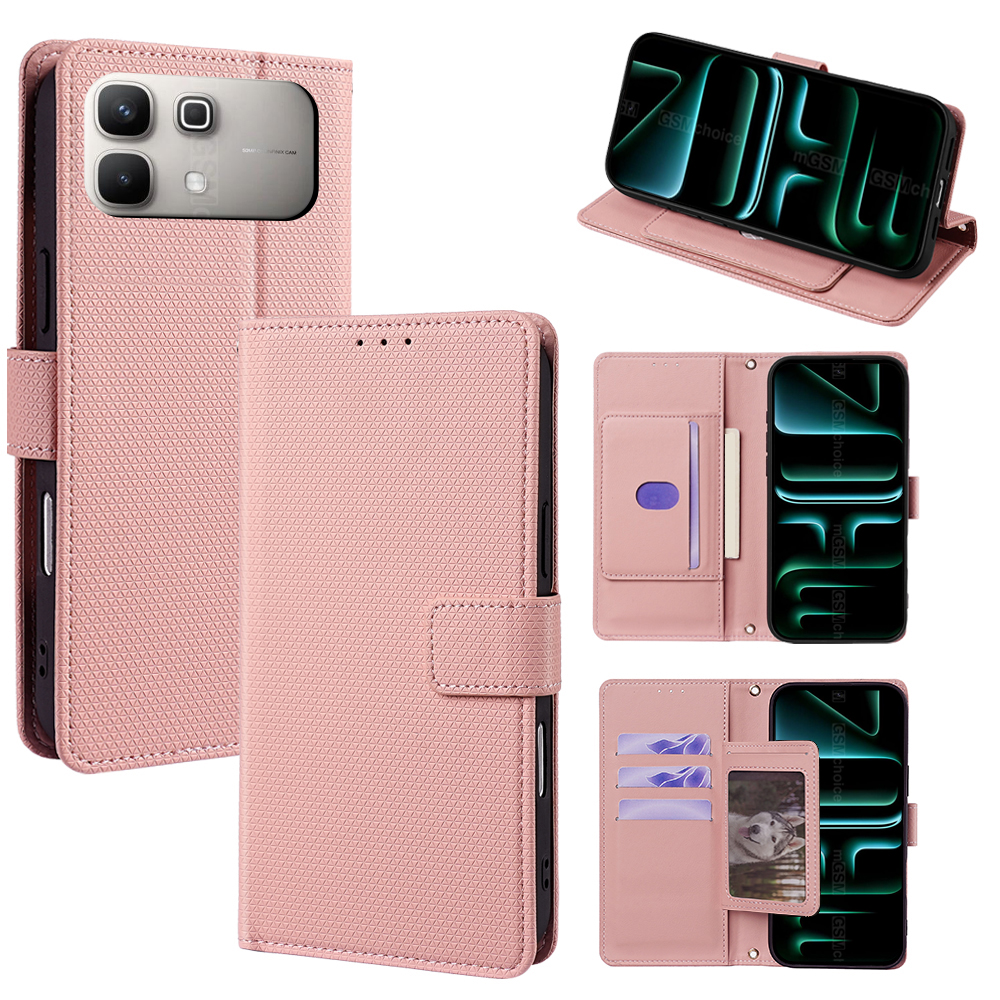 Flip Cover for Infinix Note 60 Pro 5G PU Leather Phone Case Durable Wallet Magnetic Flip Leather Cover