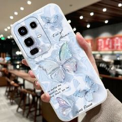 Phone Case for Infinix Note 50 Pro 4G (X6855) Butterfly Temperament Painted Retro Water Ripple Mobile Phone Case