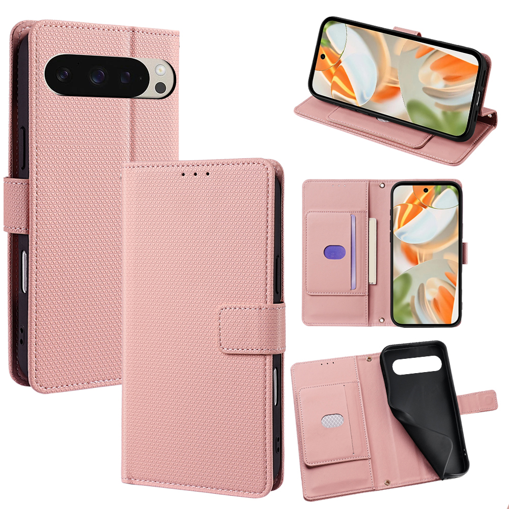 Flip Cover for Google Pixel 9 Pro 5G/ Google Pixel 9 5G PU Leather Phone Case Durable Wallet Magnetic Flip Leather Cover