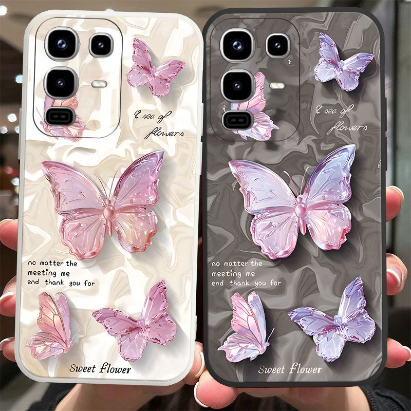 Phone Case for Infinix Note 50 Pro 4G (X6855) Butterfly Temperament Painted Retro Water Ripple Mobile Phone Case