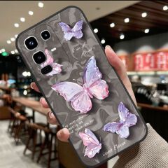 Phone Case for Infinix Note 50 Pro 4G (X6855) Butterfly Temperament Painted Retro Water Ripple Mobile Phone Case